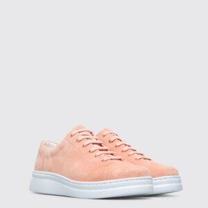 Camper Runner Up Sneakers in Light Pink Suede Leather Size 42